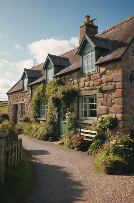 00250-a beautiful cottage, scotland coastal village, (sharp focus_1.2), extremely detailed, (photorealistic_1.4), (RAW image, 8k high.png